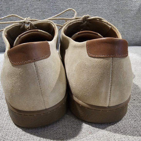 NWOB Flag Ltd. Nappa Glove Tan Business Cadual Suede Oxford Shoes Men's Sz 12M - Picture 3 of 5